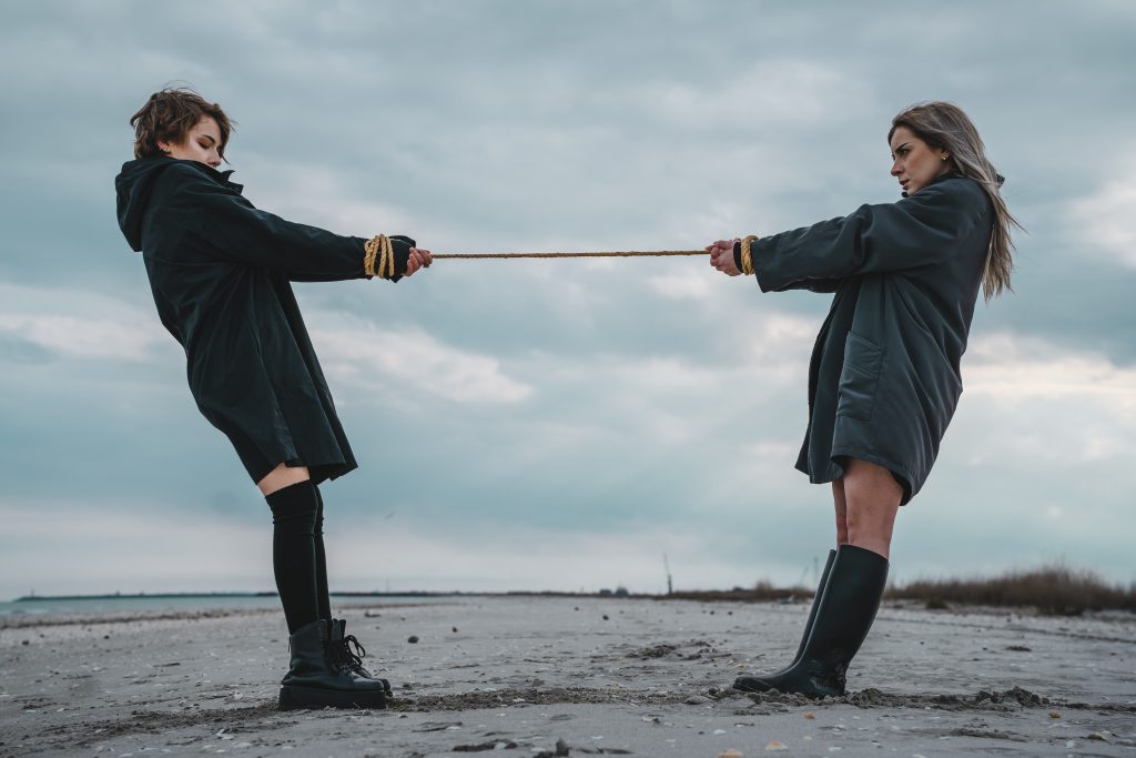 full length friends standing land against sky